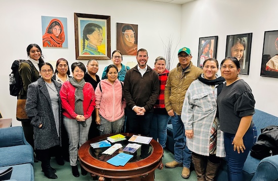 Farmworkers with the Central Valley Environmental Justice Network met with Assemblymember Arambula.