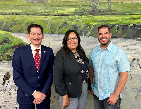 Assemblymember Arambula met with Fresno State President Saúl Jiménez-Sandoval in June about repatriation of Native American artifacts.