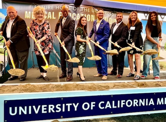 Assemblymember Arambula in May attended the groundbreaking for the new UC Merced Medical Education building.