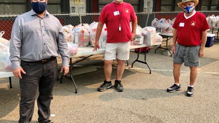 Assemblymember Arambula assisted with a free food effort at the First Congregational Church of Fresno on Aug. 22, 2020.