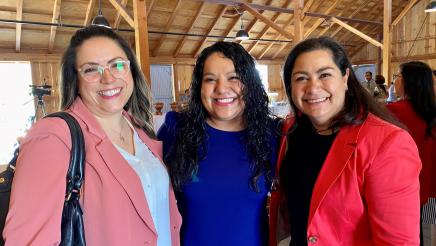 Pictured here, from left, are Nuria Paulina Zuñiga Alaniz of the Mexican Consulate in Fresno; Maria Lemus, District Director for Assemblymember Arambula; and Adriana González Carrillo, General Consul for the Mexican Consulate in Fresno.