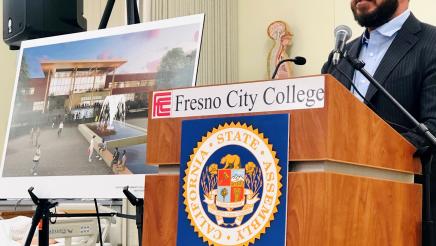 Assemblymember Dr. Joaquin Arambula speaks at the Aug. 16, 2019 news conference.