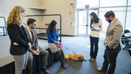 Assemblymember Dr. Arambula visits with attendees of Student Homelessness Press Conference