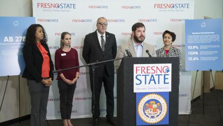 Assemblymember Dr. Arambula addresses the problem of student homelessness.