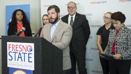 Assemblymember Dr. Arambula addresses the problem of student homelessness.